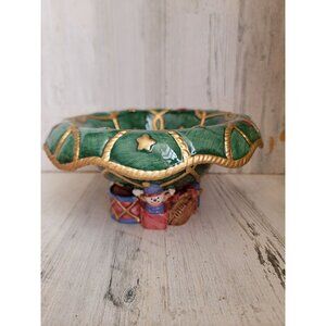 Fitz Floyd 1994 footed bowl toy‎ ceramic vintage dish home decor